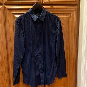 Banana Republic Dark Blue Pinstripe Shirt
